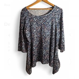 Geometric Patterned Women's Top